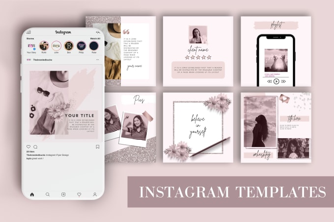 I will design amazing instagram post templates in canva - hirefluent.com